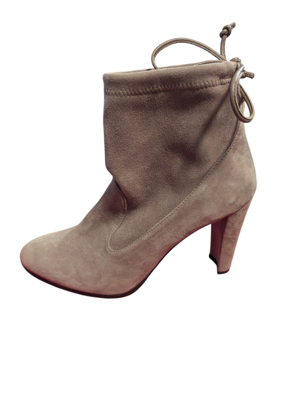 Stuart Weitzman,Glove Bootie,Topo Suede Ankle Boots, Size 8.5 - Picture 3 of 6